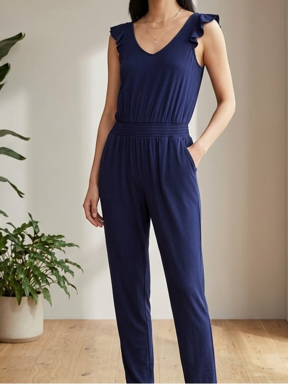 Flutter Sleeve Jumpsuit